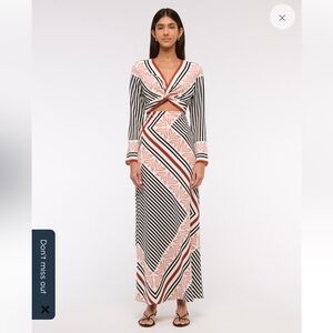 Abercrombie & Fitch White and Red Dress